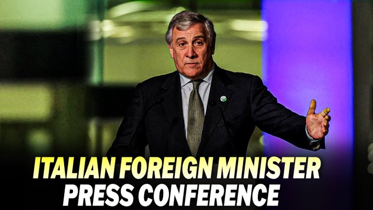 Italian Foreign Minister Antonio Tajani holds news conference on the sidelines of G7 summit Italian Foreign Minister Antonio Tajani holds news conference on the sidelines of G7 summit