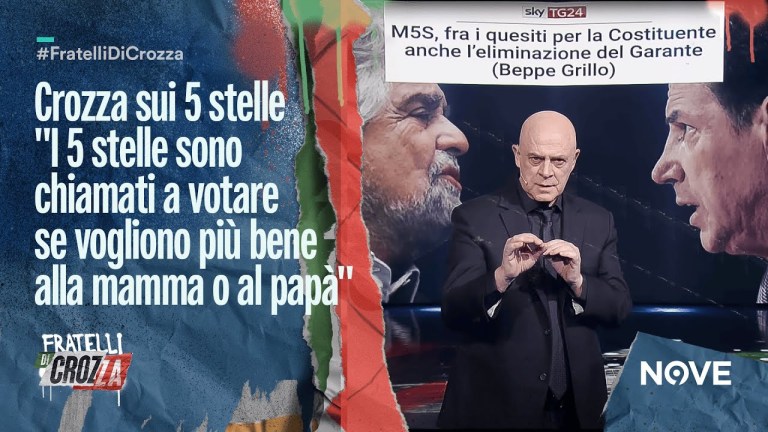 Crozza sui 5 stelle “I 5 stelle sono chiamati a votare se vogliono più bene alla mamma o al papà” Crozza sui 5 stelle “I 5 stelle sono chiamati a votare se vogliono più bene alla mamma o al papà”