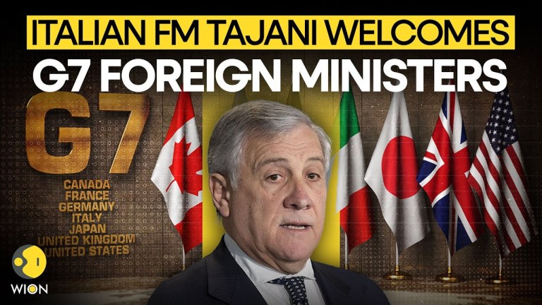 G7 LIVE: Italian Foreign Minister Antonio Tajani Welcomes Head Of G7 Delegation in Italy | WION G7 LIVE: Italian Foreign Minister Antonio Tajani Welcomes Head Of G7 Delegation in Italy | WION
