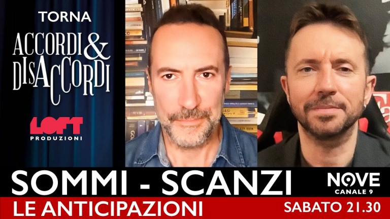 Accordi&Disaccordi torna in prima serata. L’anticipazione di Luca Sommi e Andrea Scanzi Accordi&Disaccordi torna in prima serata. L’anticipazione di Luca Sommi e Andrea Scanzi