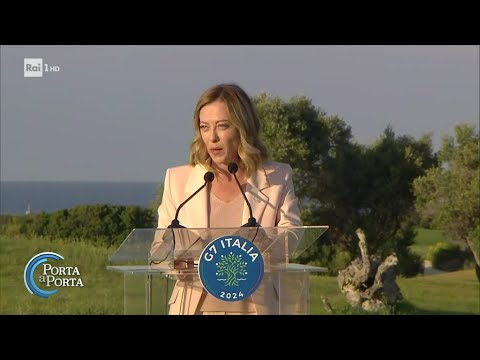 G7, la premier Giorgia Meloni apre il vertice – Porta a porta 13/06/2024 G7, la premier Giorgia Meloni apre il vertice – Porta a porta 13/06/2024