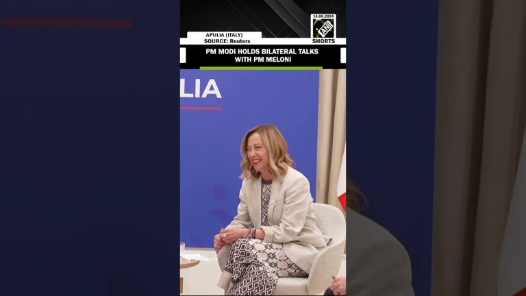 Prime Minister Narendra Modi holds bilateral talks with Italian PM Giorgia Meloni on sidelines of G7 Prime Minister Narendra Modi holds bilateral talks with Italian PM Giorgia Meloni on sidelines of G7