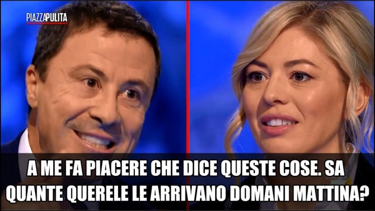 Sangiuliano, Scontro alle stelle tra Bocchino e la Boccia che lo querela. Telese lo attacca. Sangiuliano, Scontro alle stelle tra Bocchino e la Boccia che lo querela. Telese lo attacca.