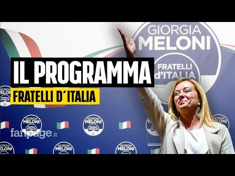 Il programma politico di Giorgia Meloni: cosa cambia col centrodestra al governo Il programma politico di Giorgia Meloni: cosa cambia col centrodestra al governo