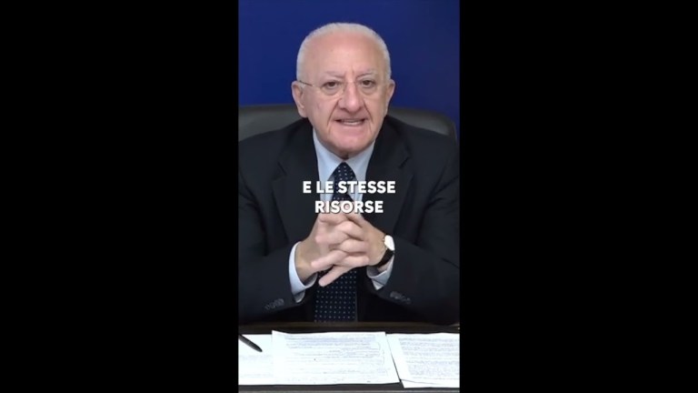 DE LUCA: “ARRIVA LO STOP ALL’AUTONOMIA DIFFERENZIATA” DE LUCA: “ARRIVA LO STOP ALL’AUTONOMIA DIFFERENZIATA”