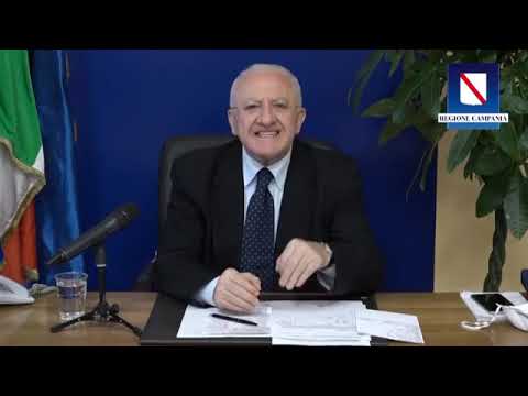 De Luca: “La Regione Campania prenderà misure diverse per ristorazione e attività balneari” De Luca: “La Regione Campania prenderà misure diverse per ristorazione e attività balneari”