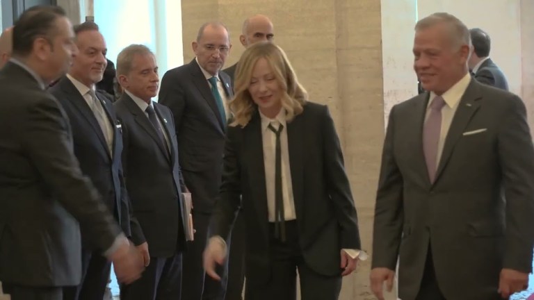 Il Presidente Giorgia Meloni incontra il Re di Giordania Abdullah II Ibn Al Hussein Il Presidente Giorgia Meloni incontra il Re di Giordania Abdullah II Ibn Al Hussein