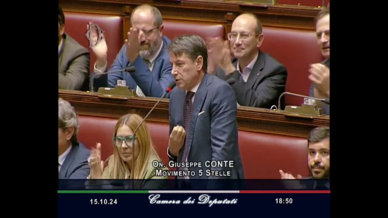 Conte – Risposta a Giorgia Meloni in aula alla Camera (15.10.24) Conte – Risposta a Giorgia Meloni in aula alla Camera (15.10.24)