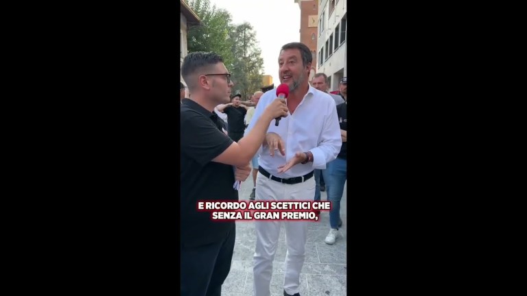 MINISTRO SALVINI A BIASSONO PER IL FUORI GP DI MONZA MINISTRO SALVINI A BIASSONO PER IL FUORI GP DI MONZA