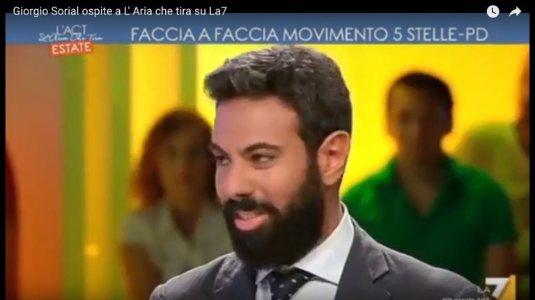 Giorgio Sorial ospite a L’ Aria che tira su La7 Giorgio Sorial ospite a L’ Aria che tira su La7