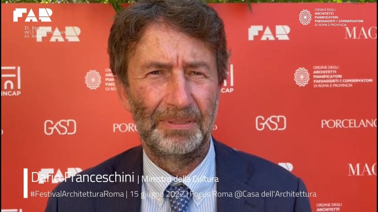 Dario Franceschini | Ministro della Cultura | Festival Architettura Roma 2022 Dario Franceschini | Ministro della Cultura | Festival Architettura Roma 2022