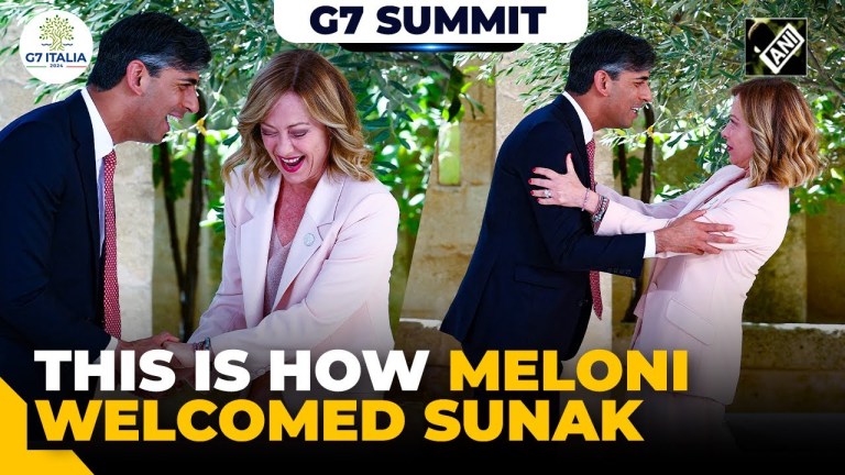 With a lot of giggles, this is how Italian PM Giorgia Meloni welcomed UK PM Rishi Sunak at G7 Summit With a lot of giggles, this is how Italian PM Giorgia Meloni welcomed UK PM Rishi Sunak at G7 Summit