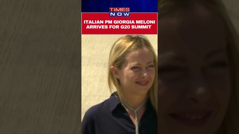 G20 Summit:Italian PM Giorgia Meloni Arrives In Delhi #shorts G20 Summit:Italian PM Giorgia Meloni Arrives In Delhi #shorts