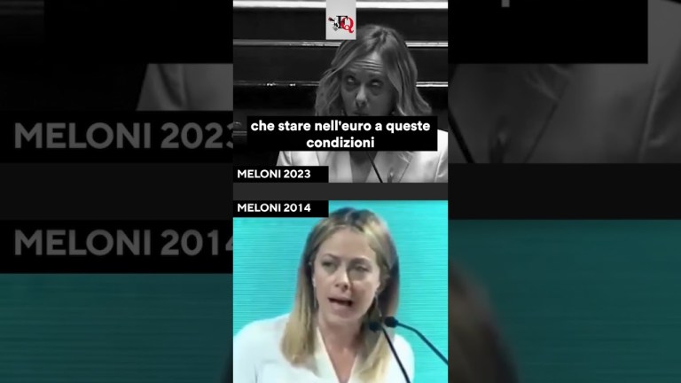 #MELONI vs MELONI “MAI DETTO DI VOLER USCIRE DALL’EURO”, MA NEL 2014…. #news #shorts #MELONI vs MELONI “MAI DETTO DI VOLER USCIRE DALL’EURO”, MA NEL 2014…. #news #shorts