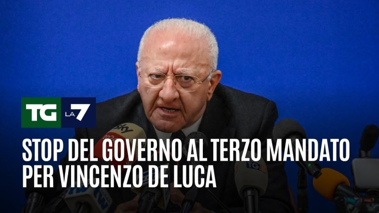 Stop del governo al terzo mandato per Vincenzo De Luca Stop del governo al terzo mandato per Vincenzo De Luca