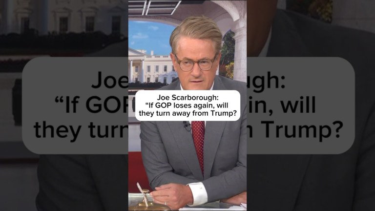 Joe Scarborough: “If GOP loses again, will they turn away from Trump?” Joe Scarborough: “If GOP loses again, will they turn away from Trump?”