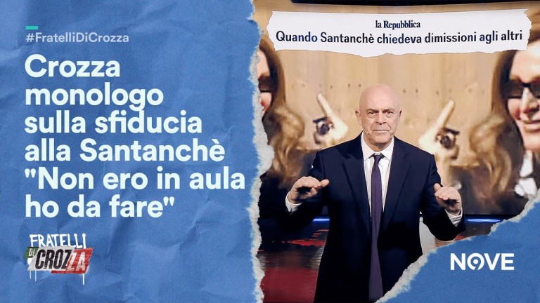 Crozza monologo sulla sfiducia alla Santanchè “Non ero in aula ho da fare” | Fratelli di Crozza Crozza monologo sulla sfiducia alla Santanchè “Non ero in aula ho da fare” | Fratelli di Crozza