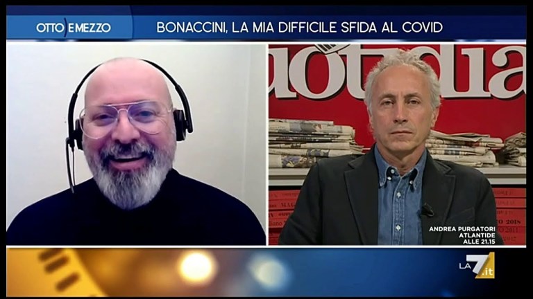 Marco Travaglio , S. Bonaccini , Silvia Sciorilli Borrelli, e Rehinold Messner Otto e Mezzo 25/11/20 Marco Travaglio , S. Bonaccini , Silvia Sciorilli Borrelli, e Rehinold Messner Otto e Mezzo 25/11/20