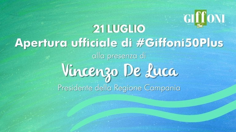 #Giffoni50Plus – Cerimonia di apertura alla presenza di Vincenzo De Luca,Presidente Regione Campania #Giffoni50Plus – Cerimonia di apertura alla presenza di Vincenzo De Luca,Presidente Regione Campania