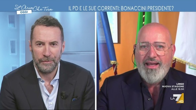 Myrta Merlino a Stefano Bonaccini: “Lo ridirebbe quel ‘Giorgia Meloni è capace’?”, “Lo ridirei … Myrta Merlino a Stefano Bonaccini: “Lo ridirebbe quel ‘Giorgia Meloni è capace’?”, “Lo ridirei …