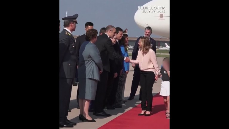 Italian PM Giorgia Meloni arrives in China for official visit Italian PM Giorgia Meloni arrives in China for official visit