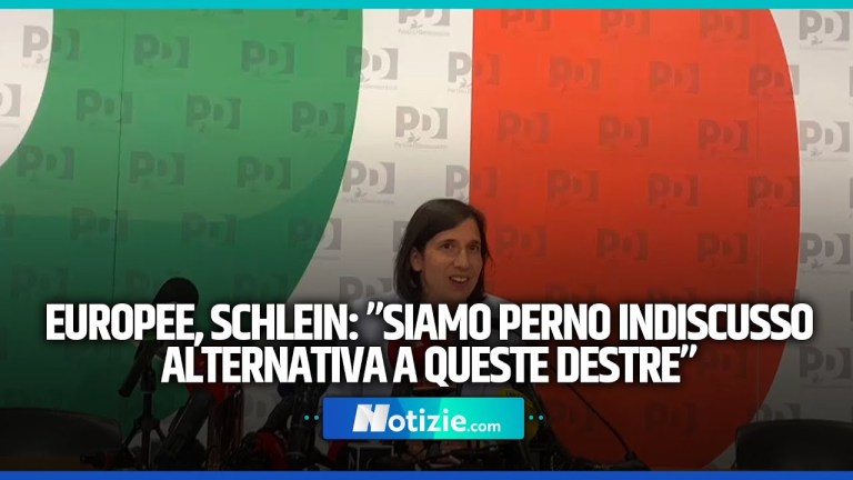 Europee, Schlein: ”Siamo perno indiscusso alternativa a queste destre” Europee, Schlein: ”Siamo perno indiscusso alternativa a queste destre”