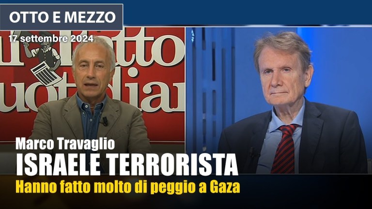Marco Travaglio a Otto e Mezzo sull’attacco di Israele in Libano Marco Travaglio a Otto e Mezzo sull’attacco di Israele in Libano