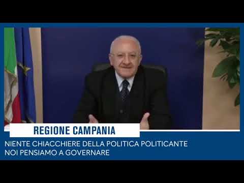De Luca: “Eccessiva politicizzazione delle elezioni in Emilia Romagna” (24.01.20) De Luca: “Eccessiva politicizzazione delle elezioni in Emilia Romagna” (24.01.20)
