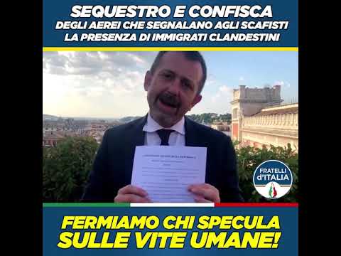 Noi di Fratelli d’Italia oggi abbiamo presentato un esposto contro aerei ONG Noi di Fratelli d’Italia oggi abbiamo presentato un esposto contro aerei ONG
