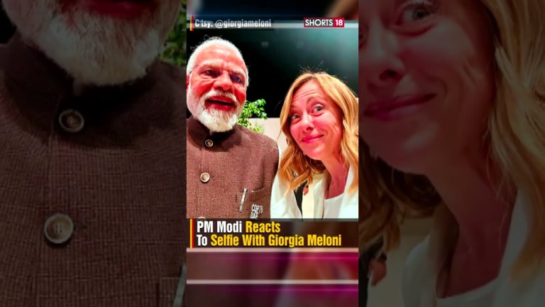 PM Modi Reacts To Selfie With Giorgia Meloni Italian PM Posted Selfie With ‘friend’ Modi N18S PM Modi Reacts To Selfie With Giorgia Meloni Italian PM Posted Selfie With ‘friend’ Modi N18S
