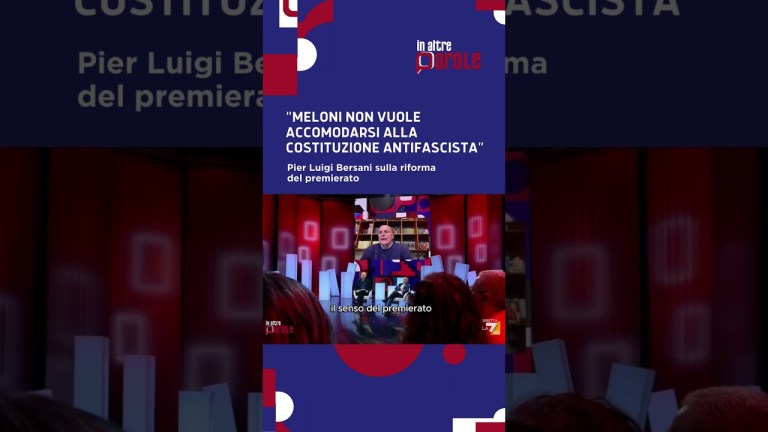 Pier Luigi Bersani sulla riforma del premierato. Pier Luigi Bersani sulla riforma del premierato.