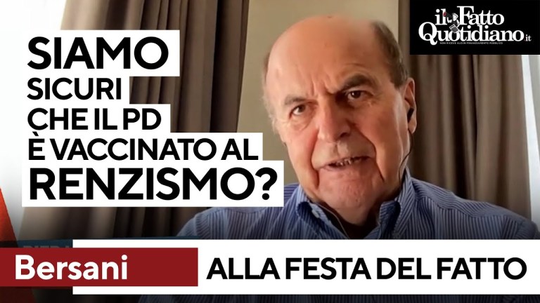 Bersani alla Festa del Fatto: “Siamo sicuri che il Pd è vaccinato al renzismo?” Bersani alla Festa del Fatto: “Siamo sicuri che il Pd è vaccinato al renzismo?”