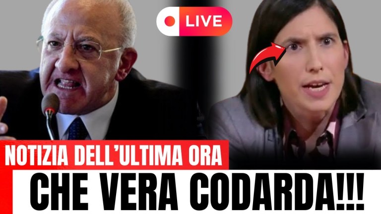 De Luca è Furioso! Lo Scontro con Schlein è Ufficialmente Esploso! De Luca è Furioso! Lo Scontro con Schlein è Ufficialmente Esploso!