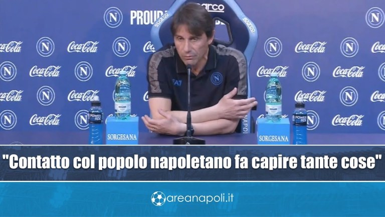 CONTE parla della città di NAPOLI: “Il contatto con il popolo napoletano ti fa capire tante cose” CONTE parla della città di NAPOLI: “Il contatto con il popolo napoletano ti fa capire tante cose”