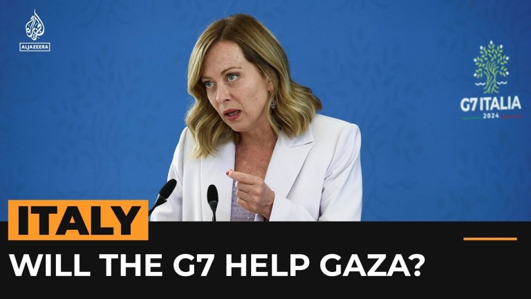 Al Jazeera asks Italian PM how many deaths in Gaza before G7 acts Al Jazeera asks Italian PM how many deaths in Gaza before G7 acts