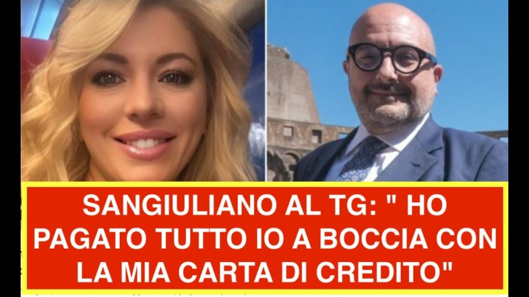 SANGIULIANO AL TG: ” HO PAGATO TUTTO IO A BOCCIA CON LA MIA CARTA DI CREDITO” SANGIULIANO AL TG: ” HO PAGATO TUTTO IO A BOCCIA CON LA MIA CARTA DI CREDITO”