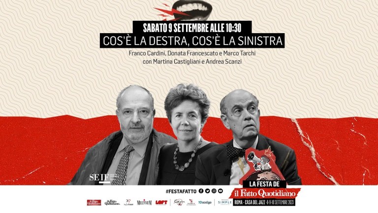 Cos’è la destra, cos’è la sinistra. Segui la diretta con Cardini, Francescato e Tarchi Cos’è la destra, cos’è la sinistra. Segui la diretta con Cardini, Francescato e Tarchi