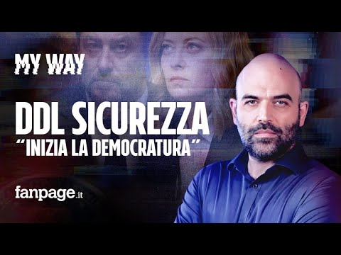 Saviano spiega perché ddl Sicurezza apre alla democratura: Vendetta del governo contro chi contesta Saviano spiega perché ddl Sicurezza apre alla democratura: Vendetta del governo contro chi contesta