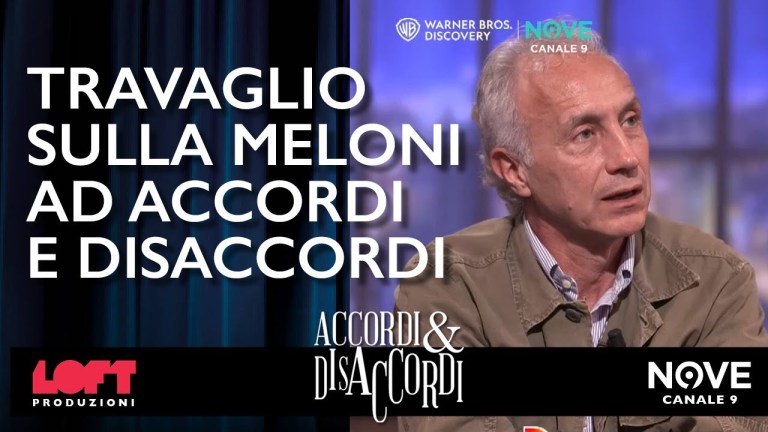 Travaglio sulla Meloni ad Accordi e Disaccordi Travaglio sulla Meloni ad Accordi e Disaccordi