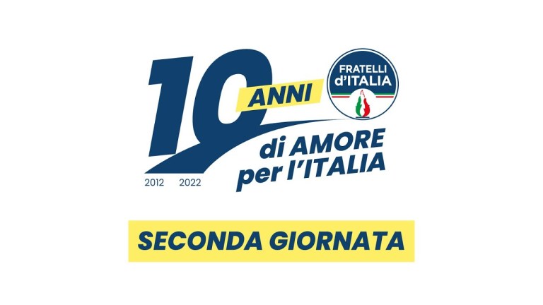 Adesso in diretta la seconda giornata del decennale di Fratelli d’Italia. Collegatevi! Adesso in diretta la seconda giornata del decennale di Fratelli d’Italia. Collegatevi!