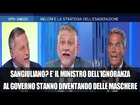 Gaffe Sangiuliano, Floris sbaraglia Giuli: La Meloni si ritocca le foto…. Ma stai buona, lavora! Gaffe Sangiuliano, Floris sbaraglia Giuli: La Meloni si ritocca le foto…. Ma stai buona, lavora!