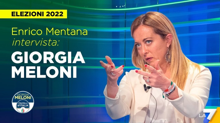 Elezioni 2022 | Enrico Mentana intervista Giorgia Meloni di Fratelli d’Italia Elezioni 2022 | Enrico Mentana intervista Giorgia Meloni di Fratelli d’Italia