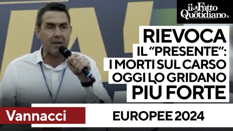 Vannacci a Roma rievoca il “Presente”: “I nonni morti sul Carso oggi lo gridano più forte” Vannacci a Roma rievoca il “Presente”: “I nonni morti sul Carso oggi lo gridano più forte”