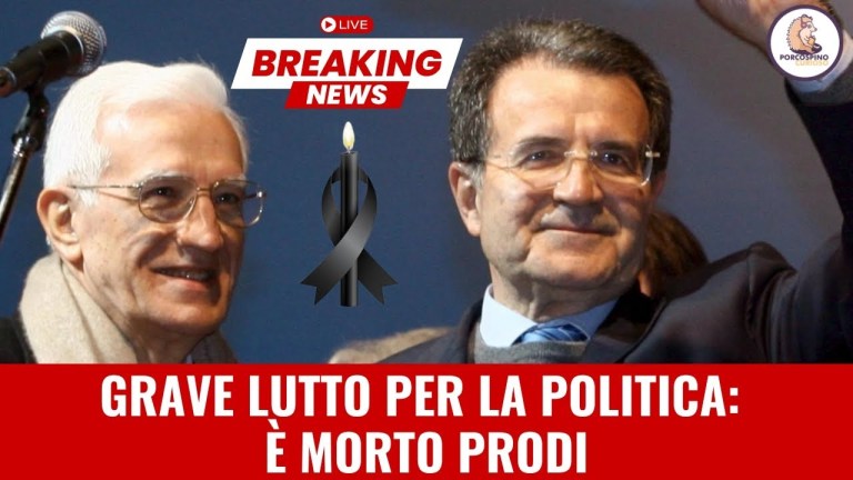 GRAVE LUTTO PER LA POLITICA ITALIANA: È morto Prodi! GRAVE LUTTO PER LA POLITICA ITALIANA: È morto Prodi!