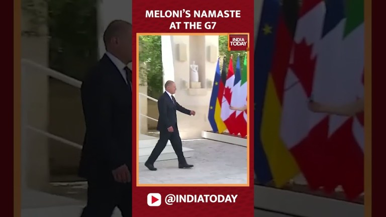 Italian PM Meloni Channels Indian Spirit Of Hospitality at G7, Greets Germany’s Scholz With Namaste Italian PM Meloni Channels Indian Spirit Of Hospitality at G7, Greets Germany’s Scholz With Namaste