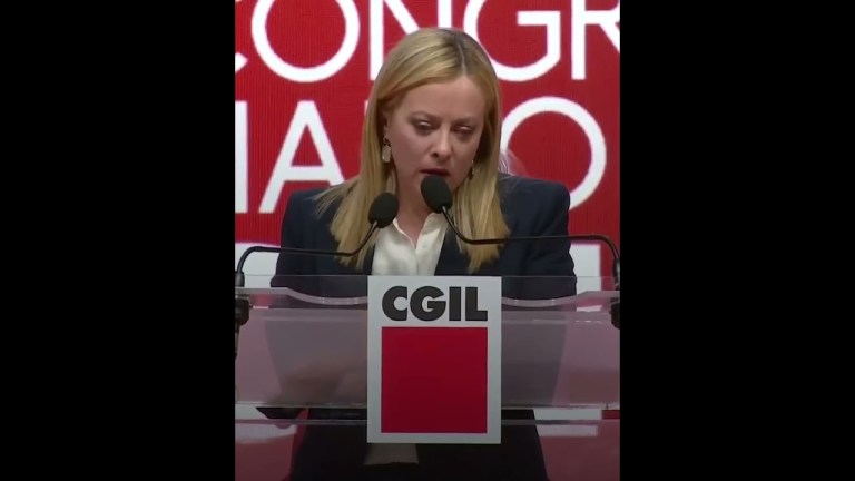 Meloni – Oggi al Congresso della Cgil (17.03.23) Meloni – Oggi al Congresso della Cgil (17.03.23)