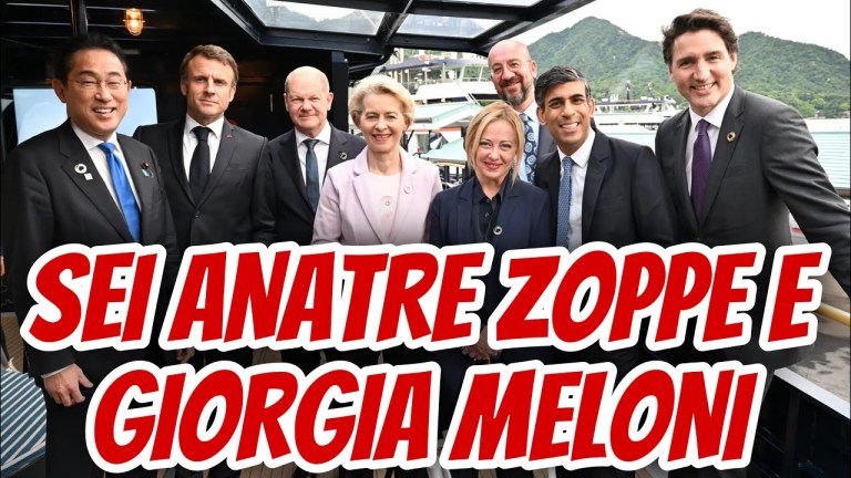 Sei anatre zoppe e Giorgia Meloni. Sei anatre zoppe e Giorgia Meloni.