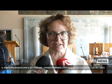 IL MINISTRO SANGIULIANO A CA’ FOSCARI: «VENEZIA GRANDE CAPITALE DELLA CULTURA» | 29/03/2023 IL MINISTRO SANGIULIANO A CA’ FOSCARI: «VENEZIA GRANDE CAPITALE DELLA CULTURA» | 29/03/2023