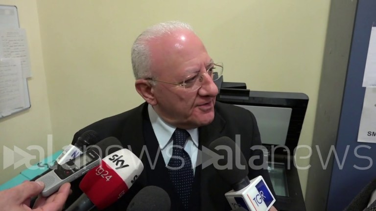 Coronavirus, De Luca: “13 casi in Campania, 9 a Napoli” Coronavirus, De Luca: “13 casi in Campania, 9 a Napoli”