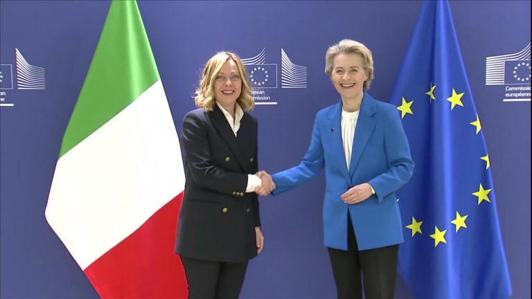 President von der Leyen receives the Prime Minister of Italy Giorgia Meloni President von der Leyen receives the Prime Minister of Italy Giorgia Meloni
